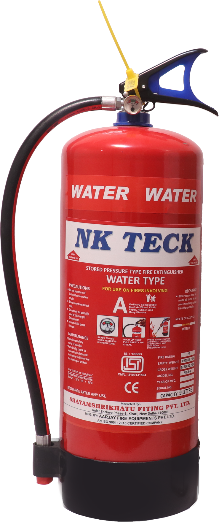 Water Stored Pressure Fire Extinguisher